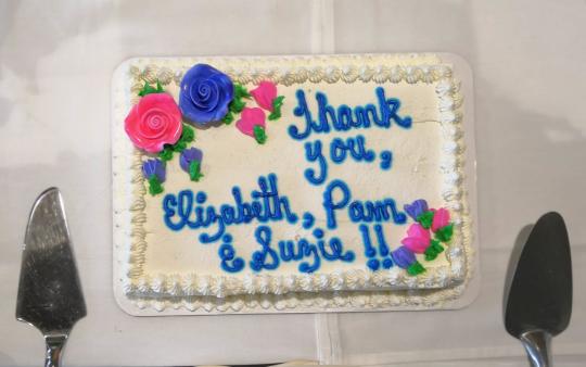 Vista program thank you cake