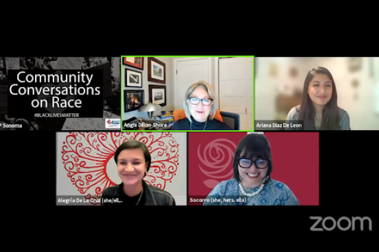 Community Conversations on Race Zoom meeting 2021
